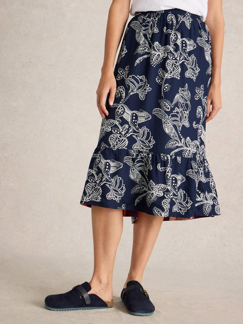 Ava Midi Reversible Skirt