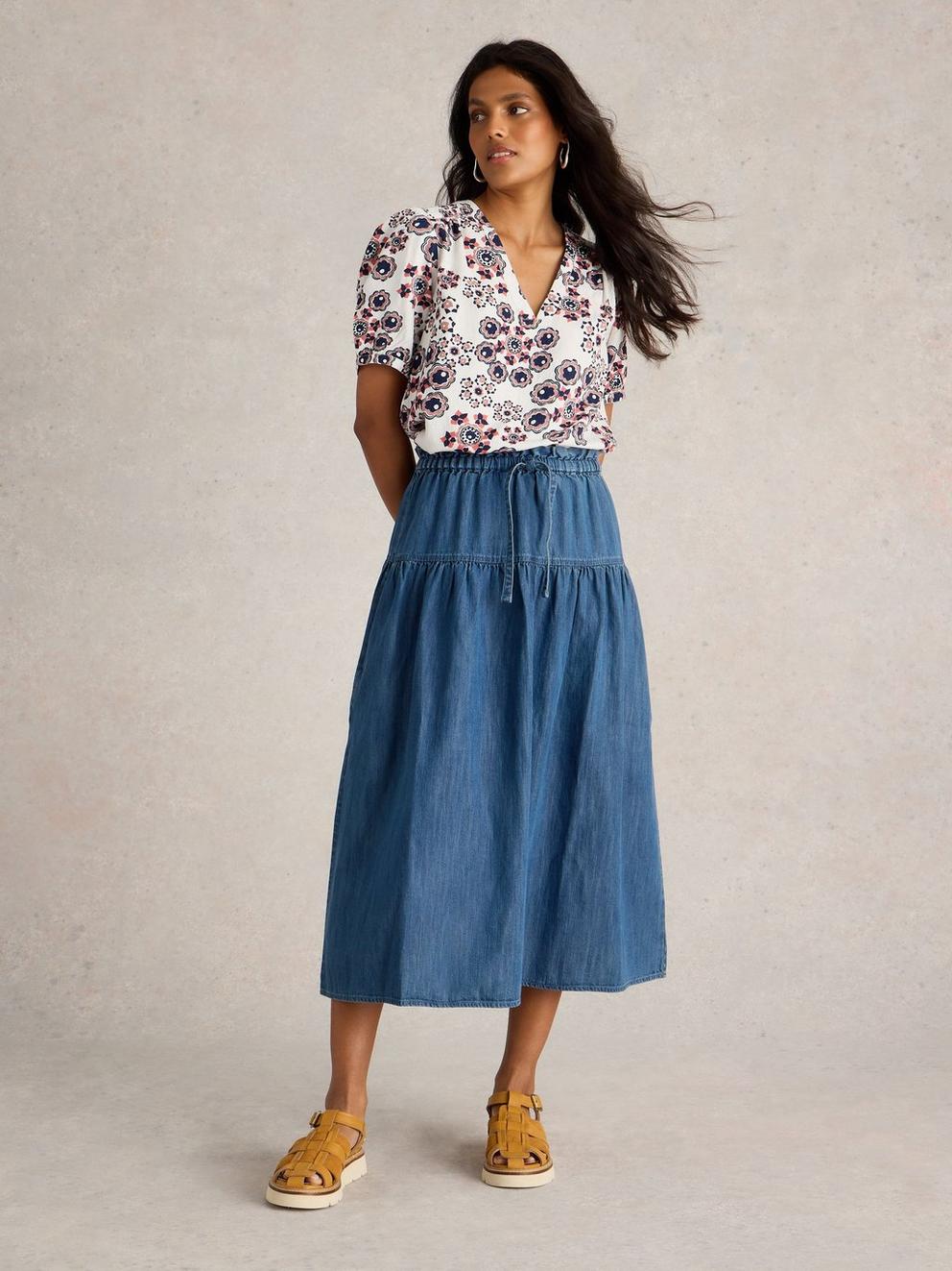 Seema Denim Skirt