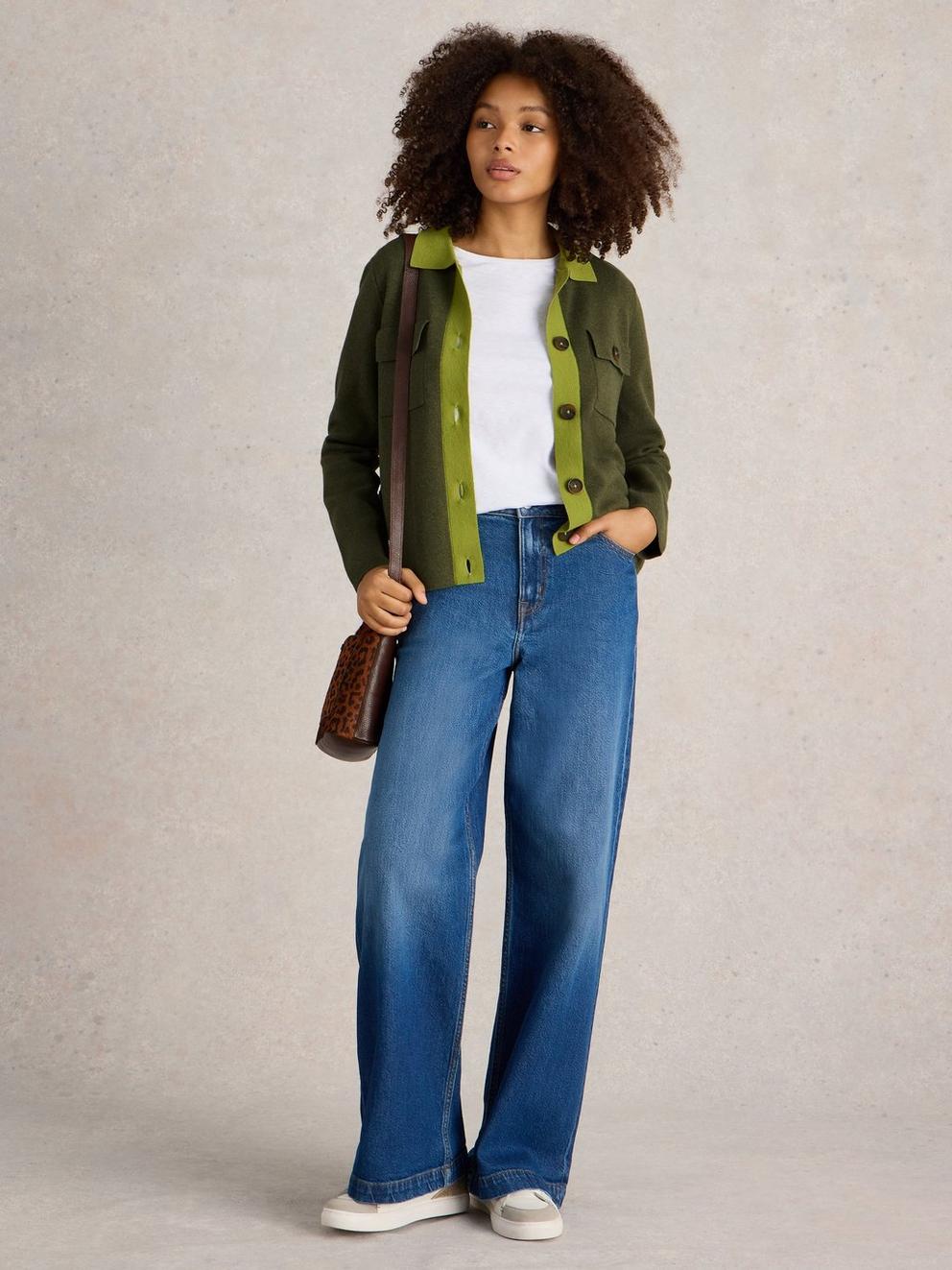 SARA WOOL KNITTED SHACKET
