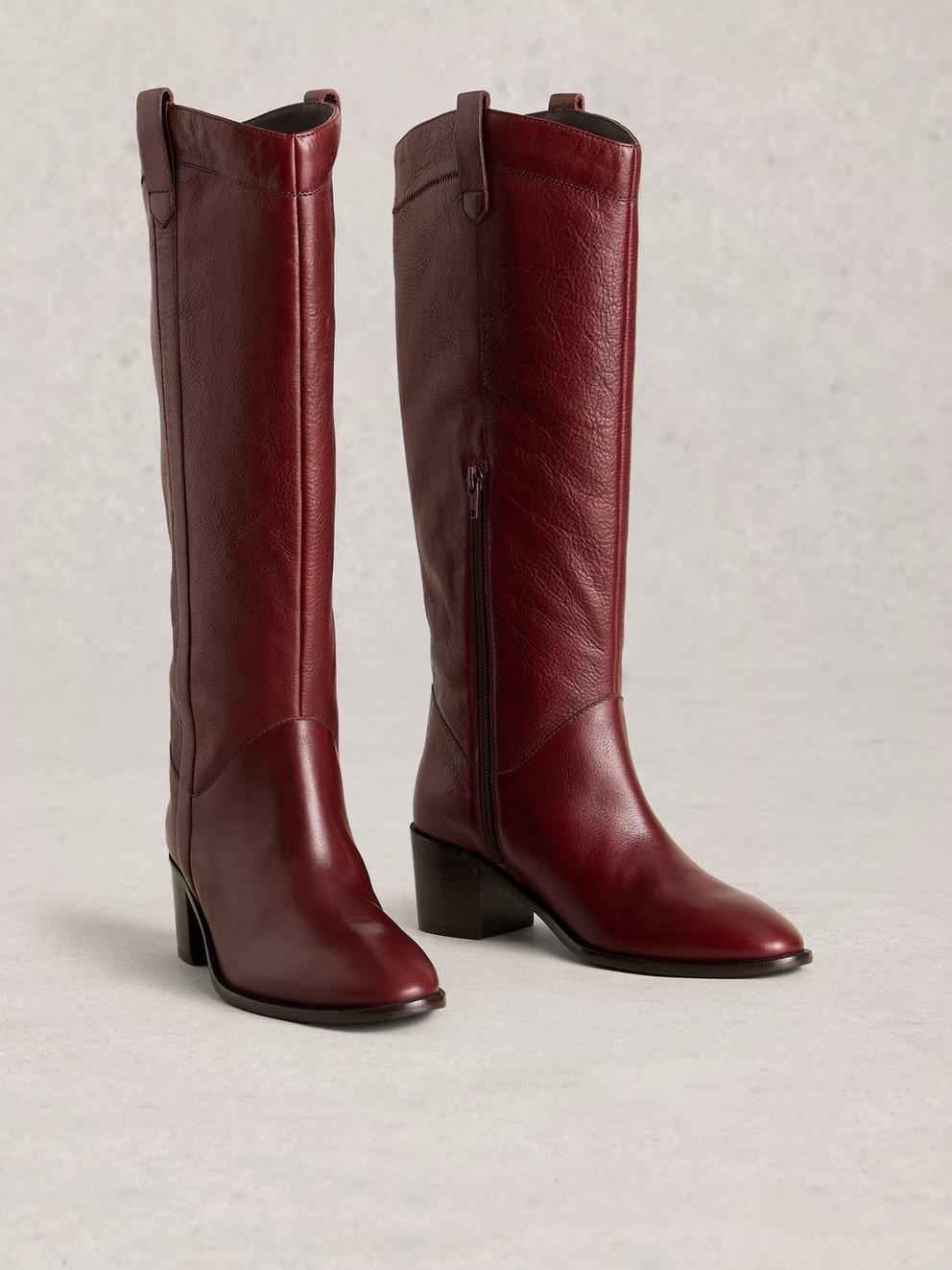 Izzy Leather Knee High Boot