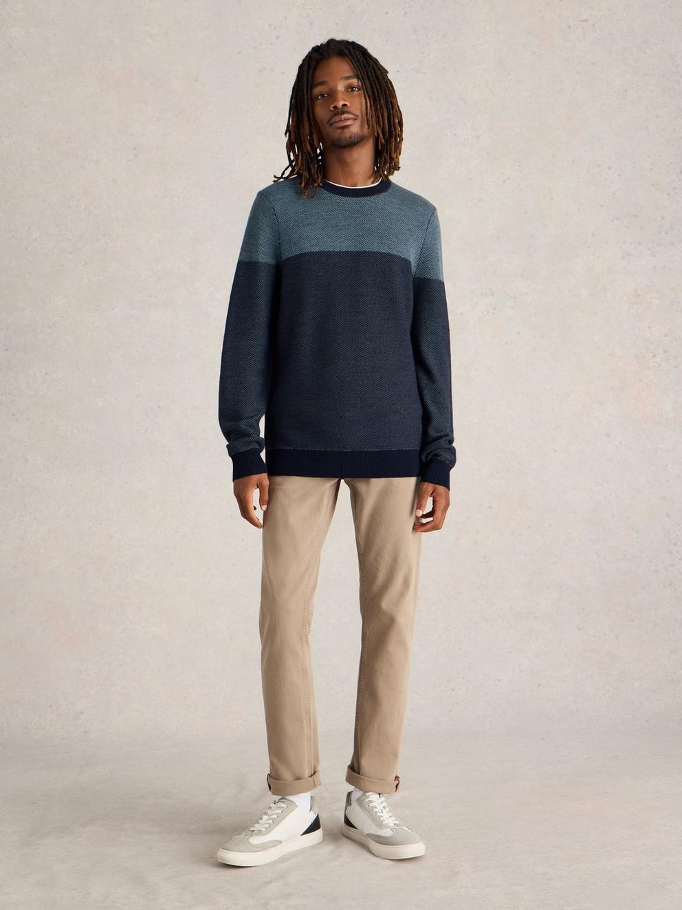 Newport Merino Jacquard Crew