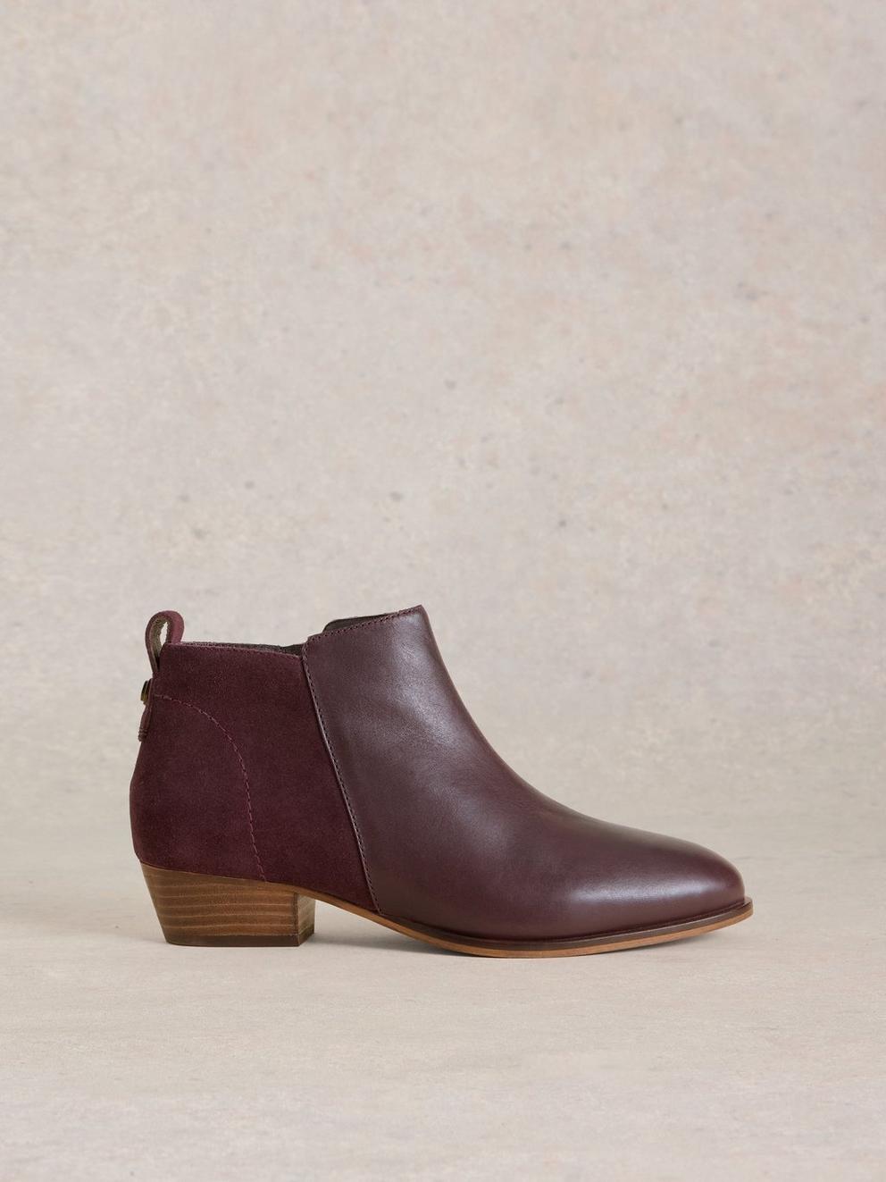 Willow Leather Mix Ankle Boot