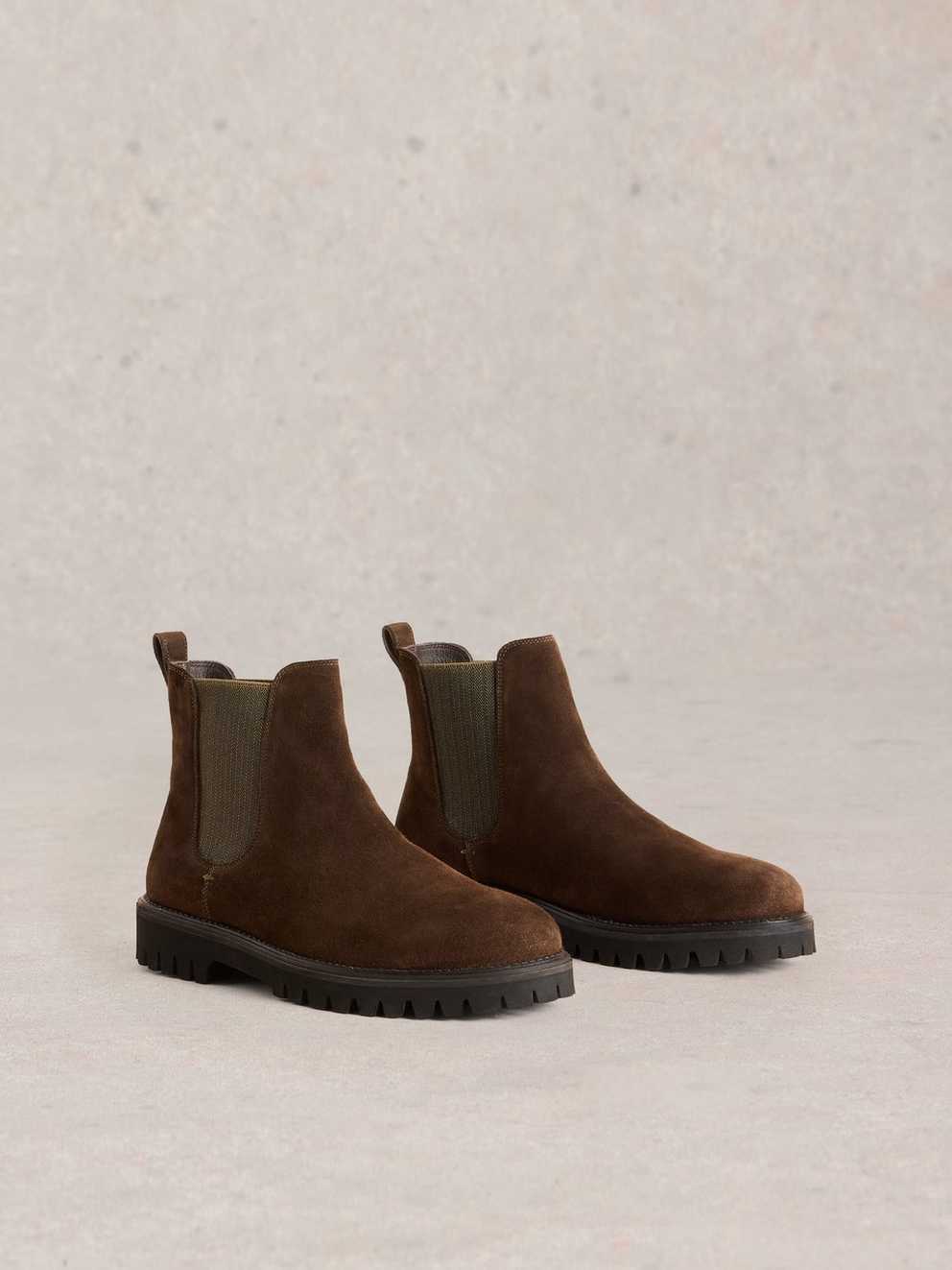 Chunky Chelsea Suede Boot