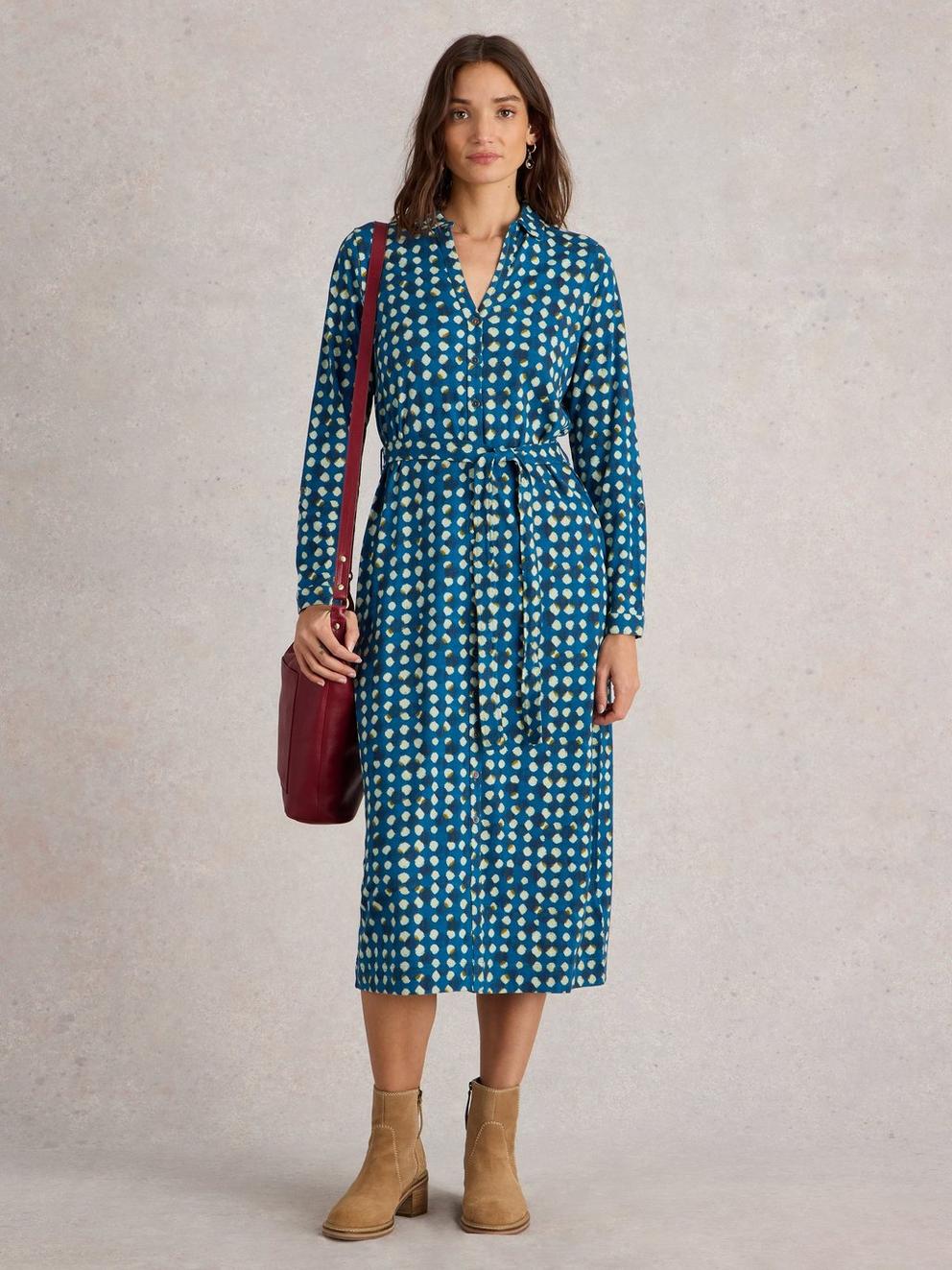 Annie Shirt Midi Dress