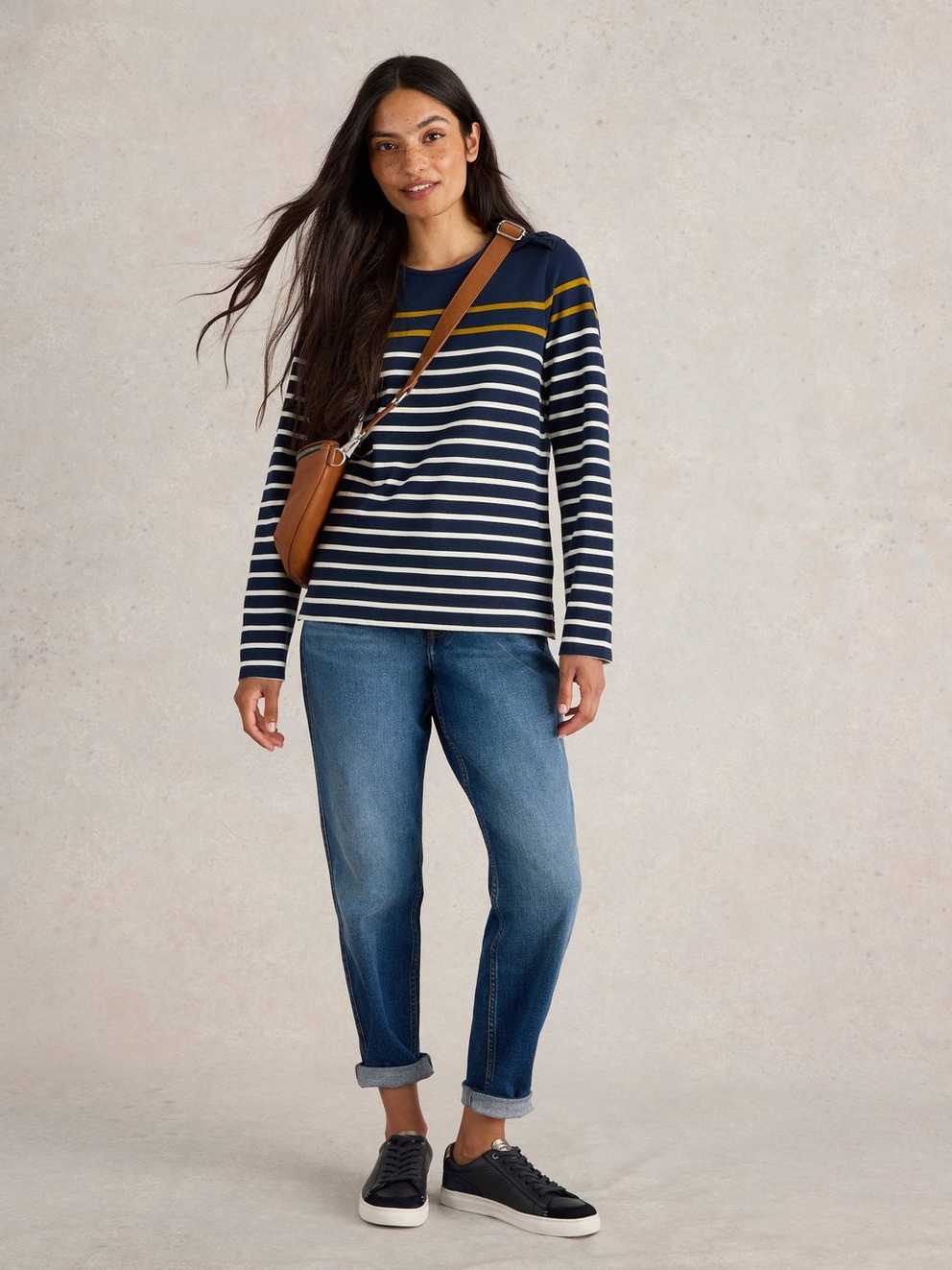 WHITNEY STRIPE LS TOP