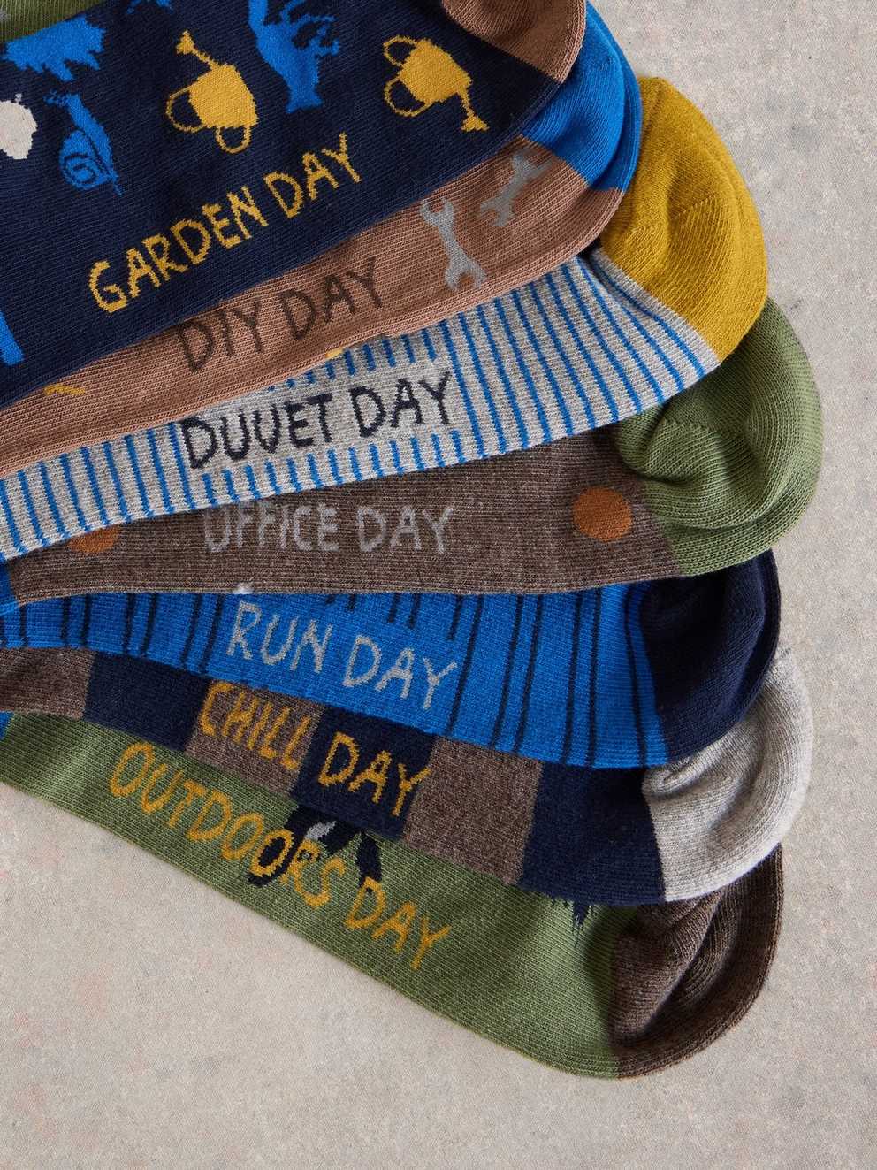 7PK Days of the Week Sock