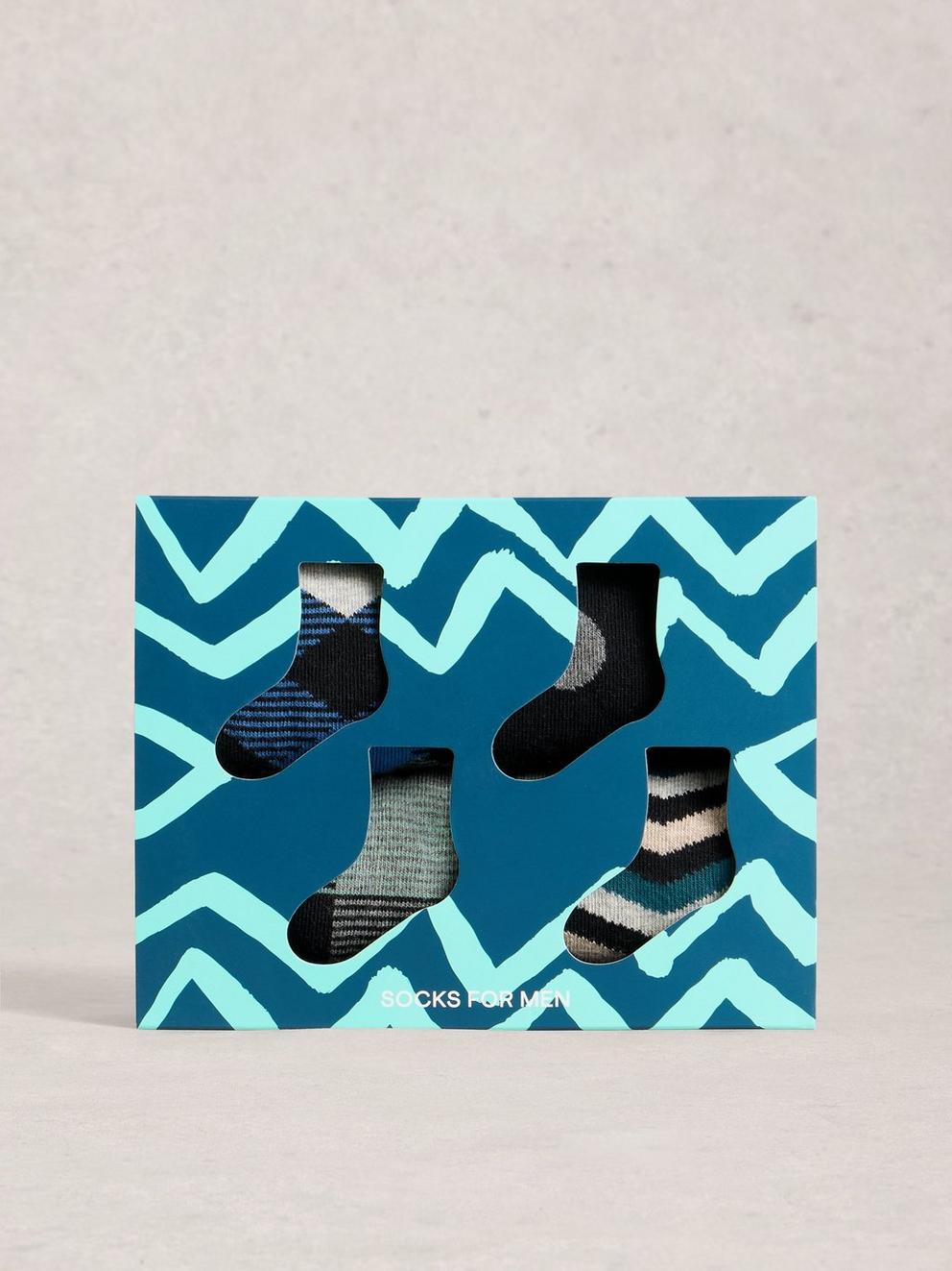 4 Pack Hotch Potch Ankle Socks
