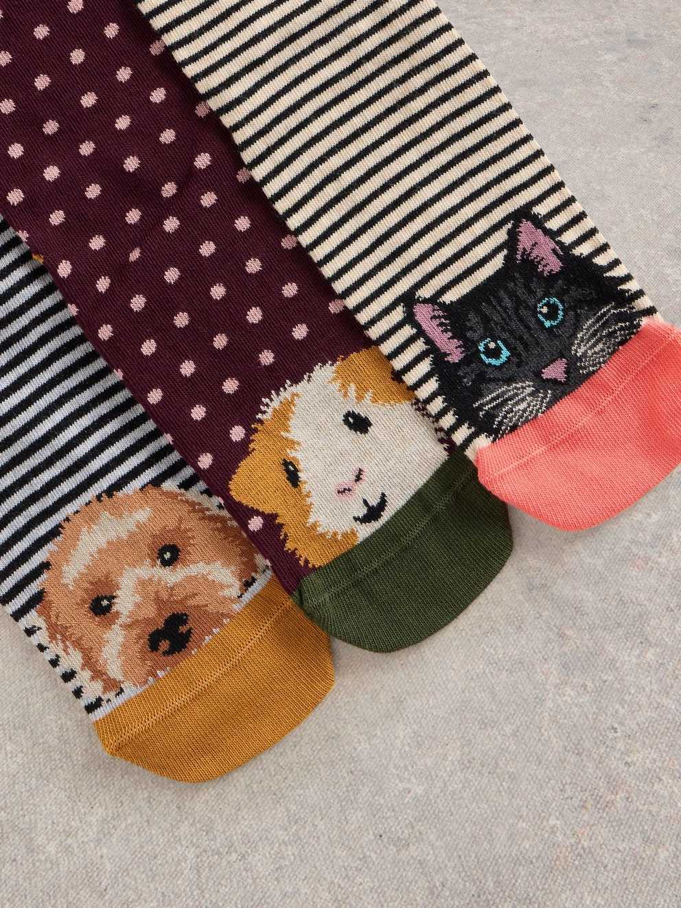 3 Pack Pet Pals Ankle Sock