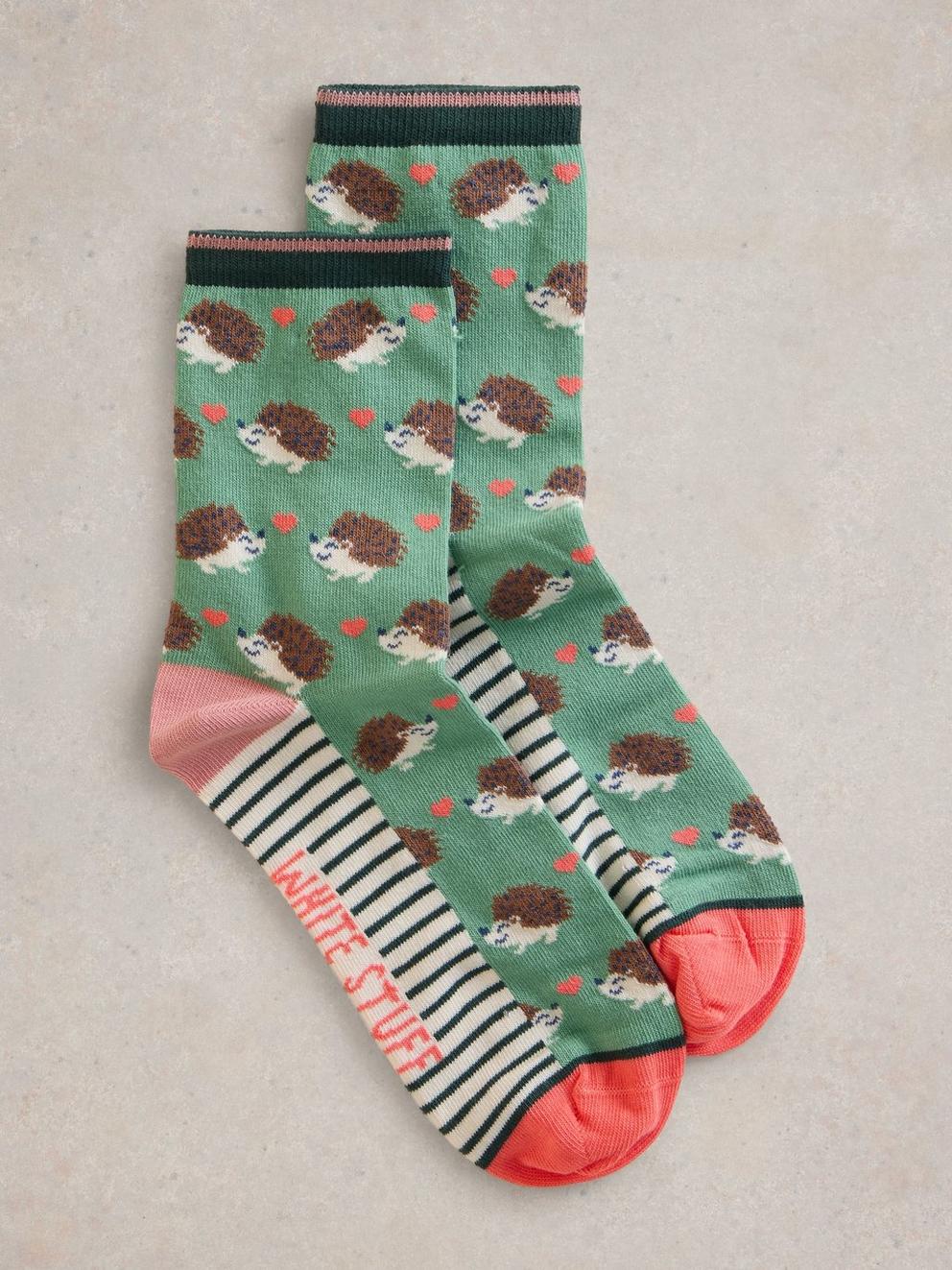 Hedgehog Ankle Cotton Sock