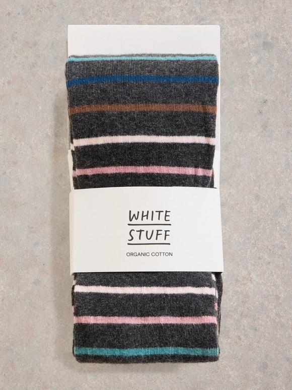 Multi Stripe Cotton Tights