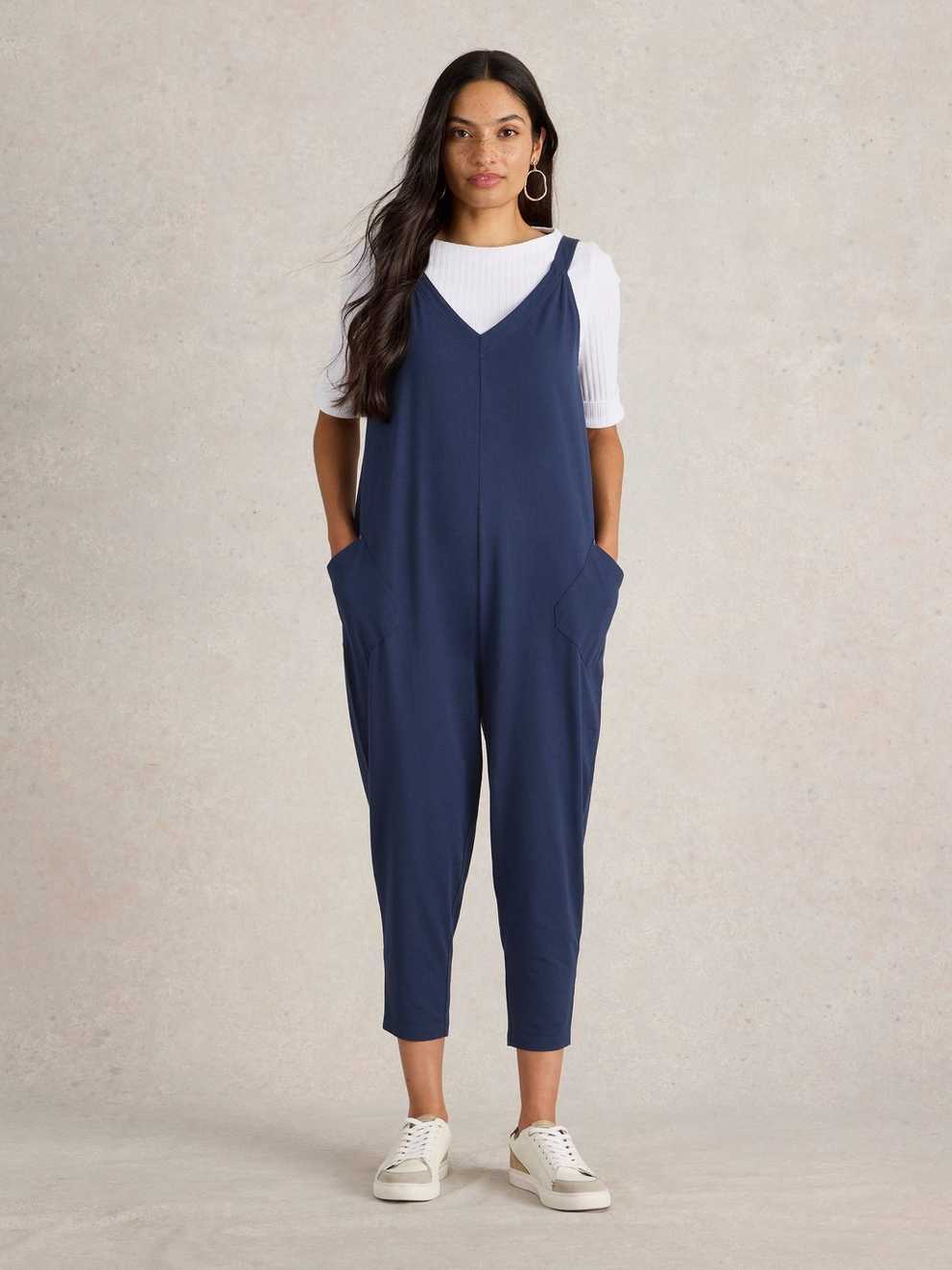 Selina Jersey V Neck Jumpsuit