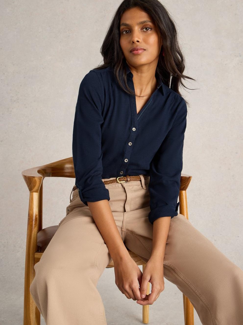 ANNIE TEXTURED SHIRT