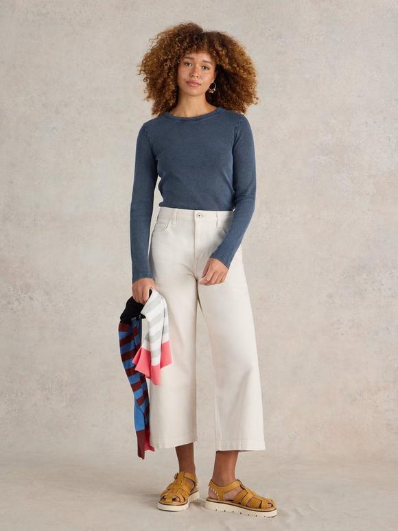 SADIE LONG SLEEVE RIB TEE