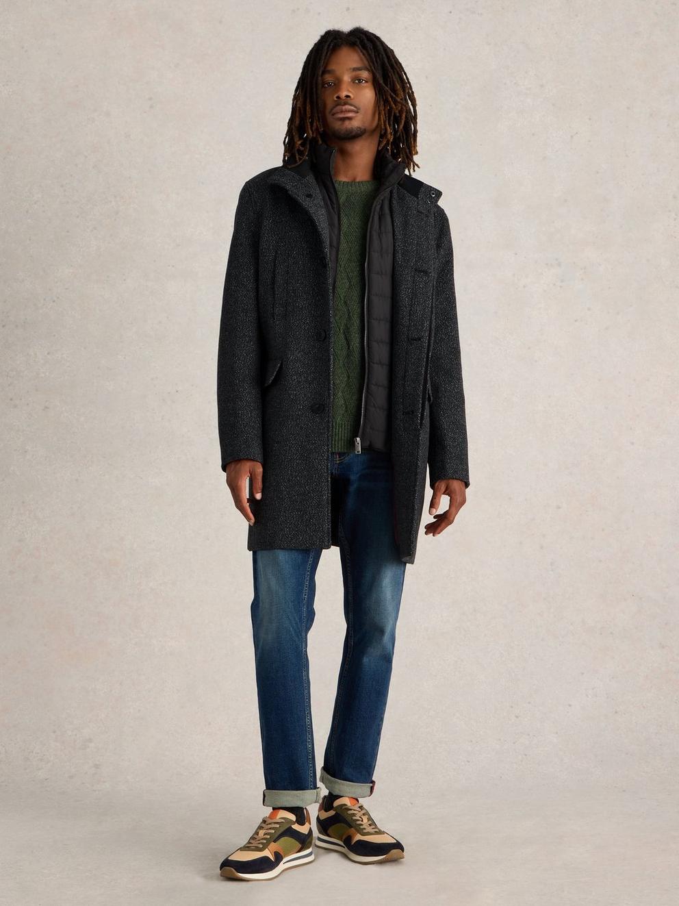 Wool Funnel Coat