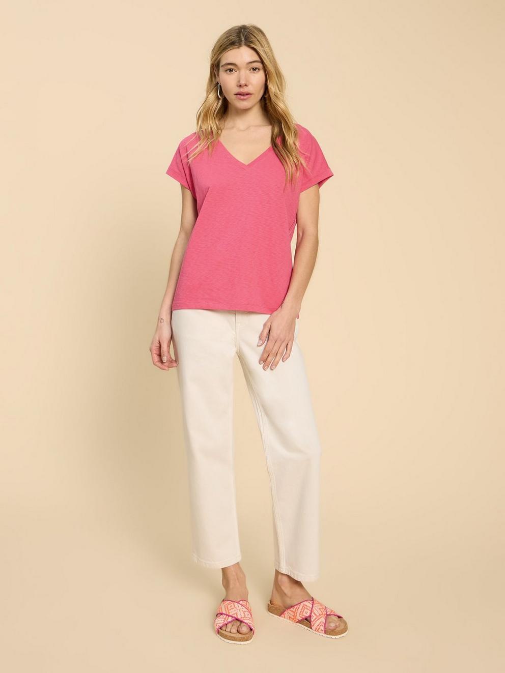 NOAH SS V NECK TEE