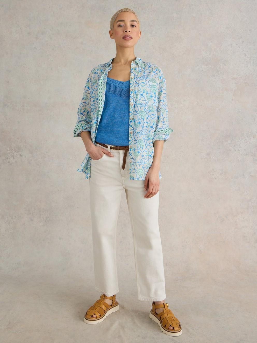 Laurel Cotton Shirt Longline
