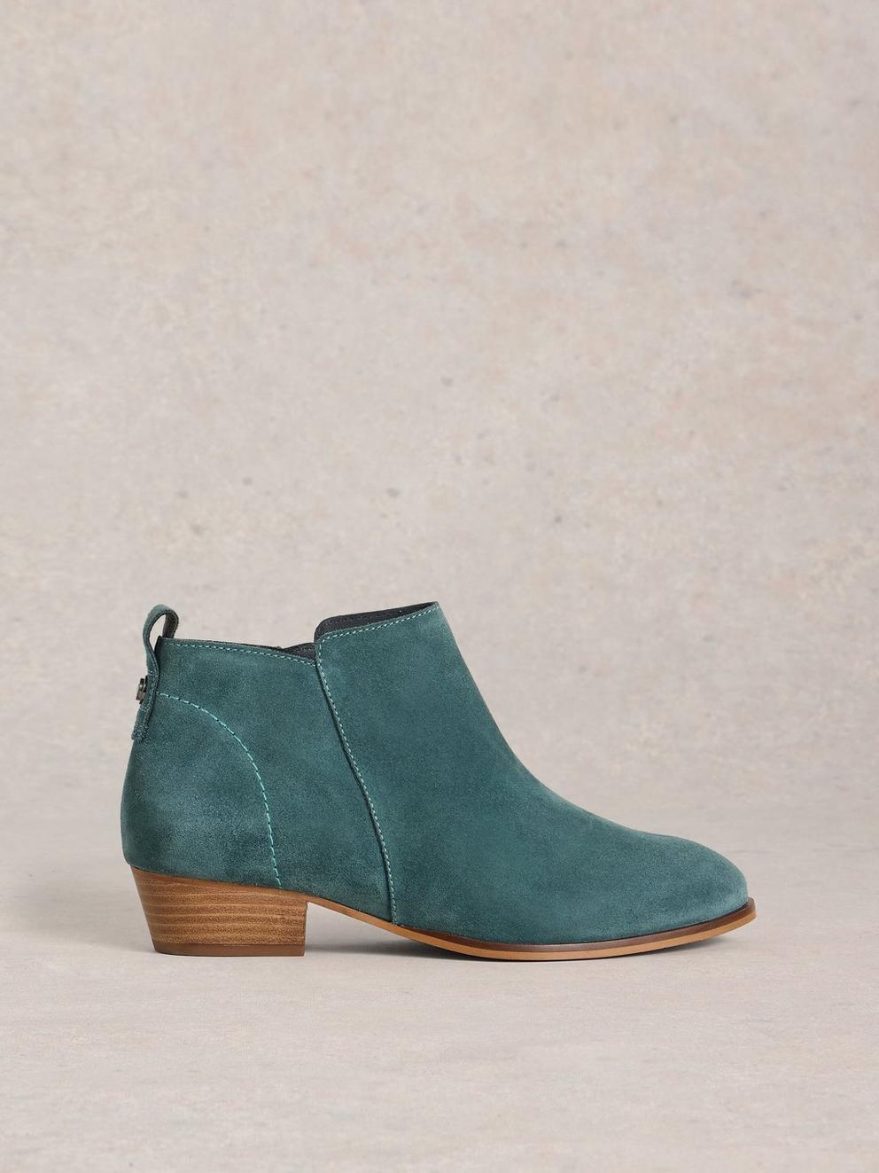 Wide Fit Suede Ankle Boot