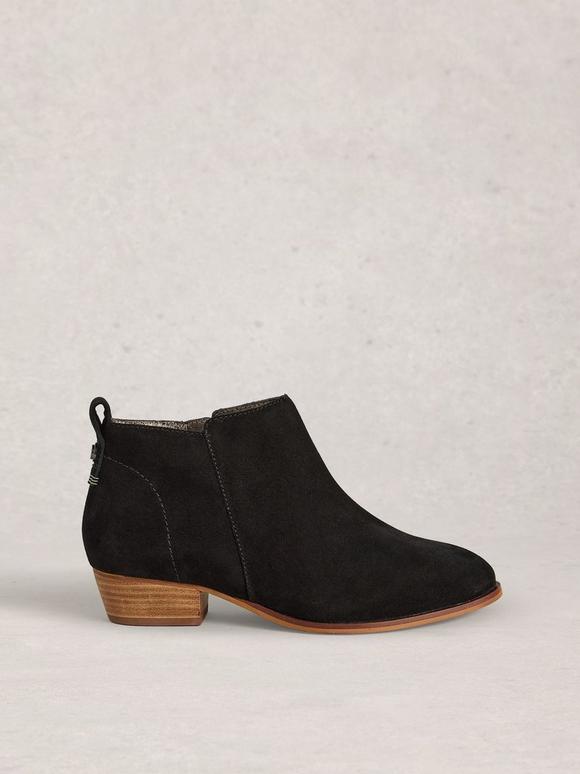 Wide Fit Suede Ankle Boot