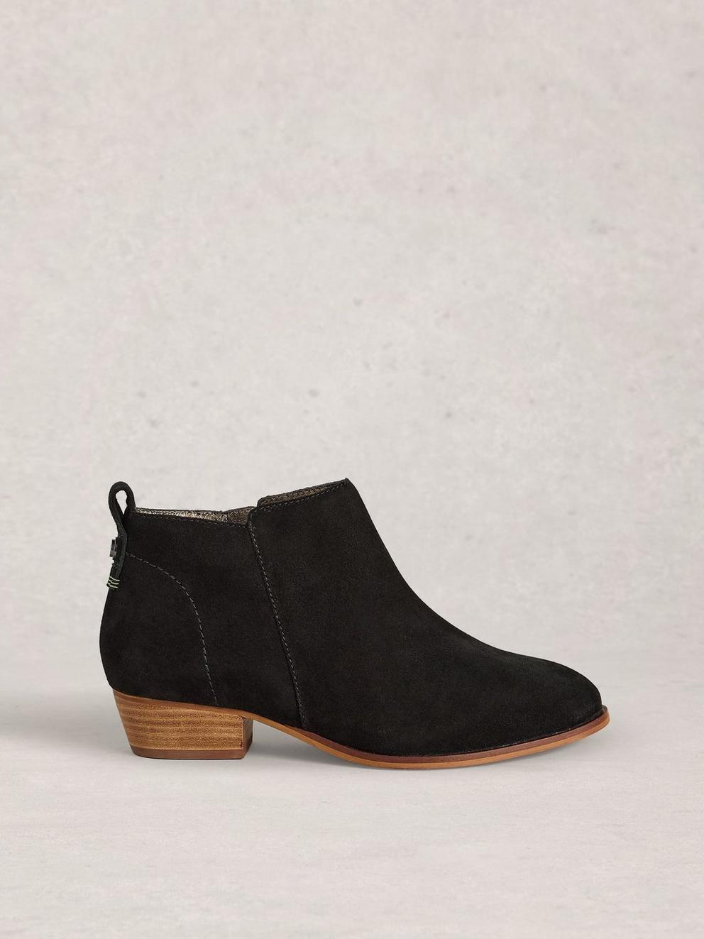 Wide Fit Suede Ankle Boot