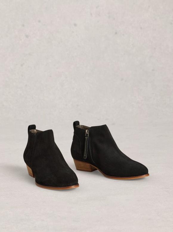 Wide Fit Suede Ankle Boot