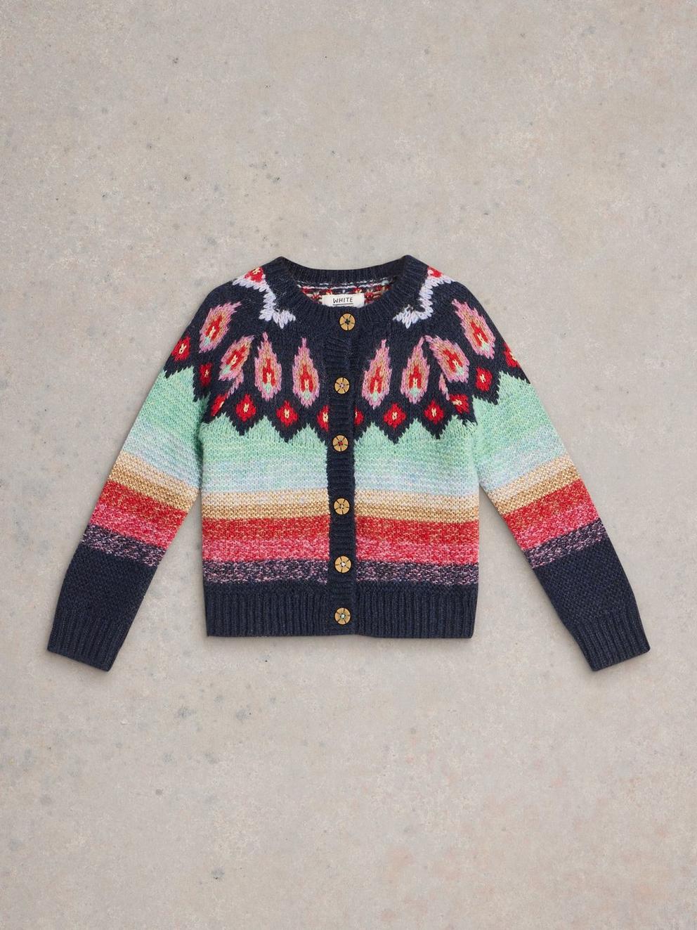 Glitter Fairisle Cardigan