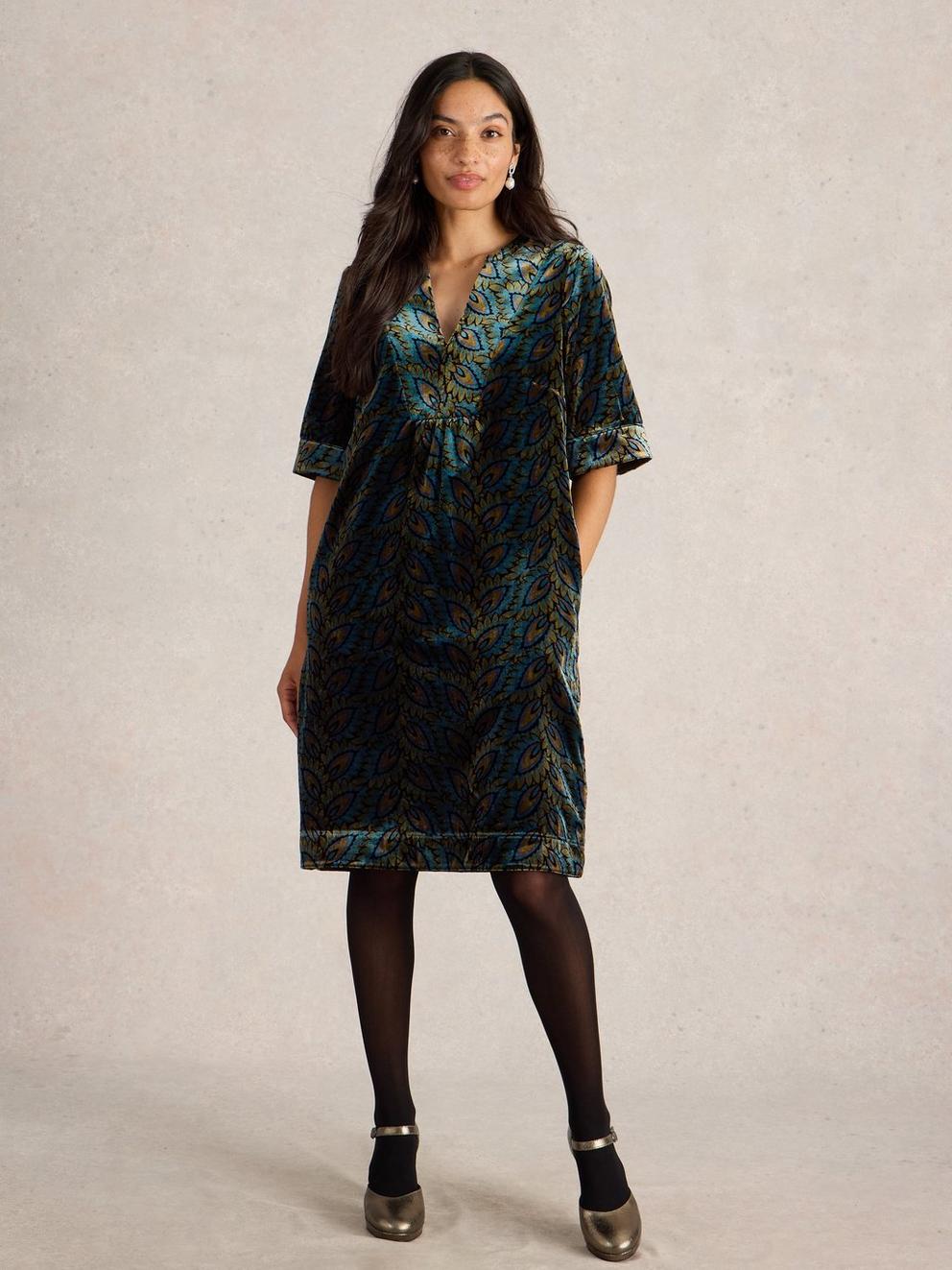 Ash Velvet Mix Dress