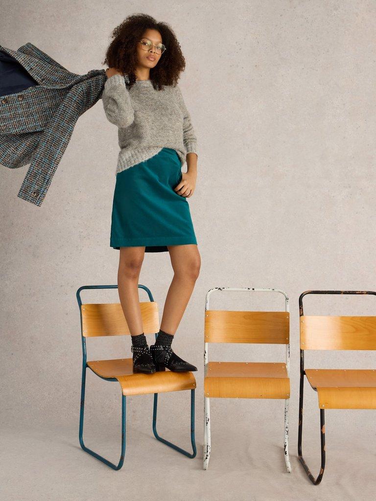 Scarlett Denim Skirt in MID DENIM | White Stuff US