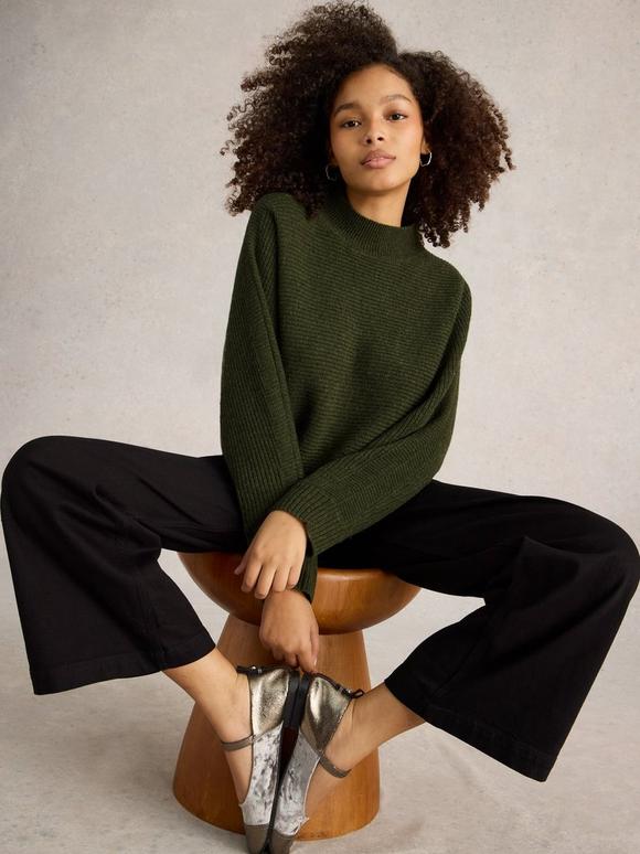 CARLI HIGH NECK WOOL JUMPER