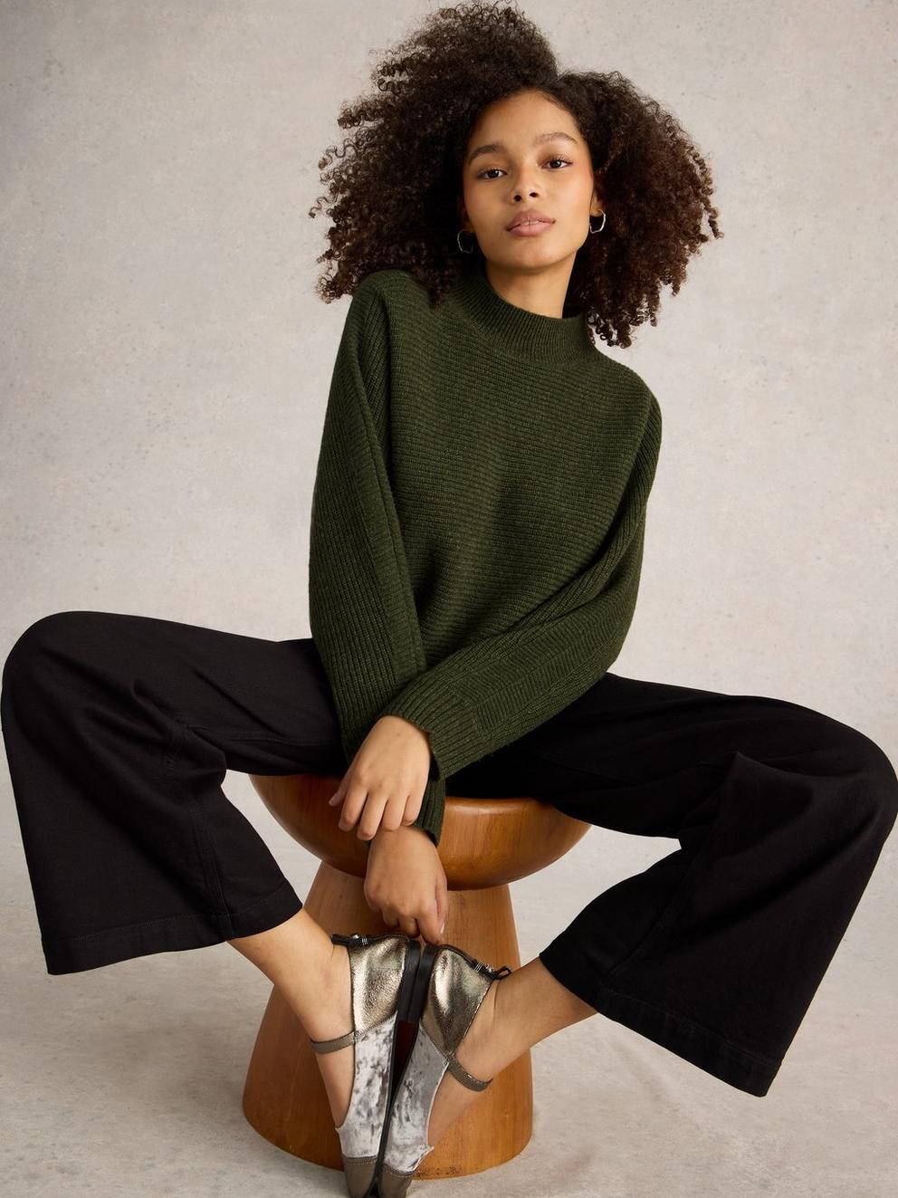 CARLI HIGH NECK WOOL JUMPER
