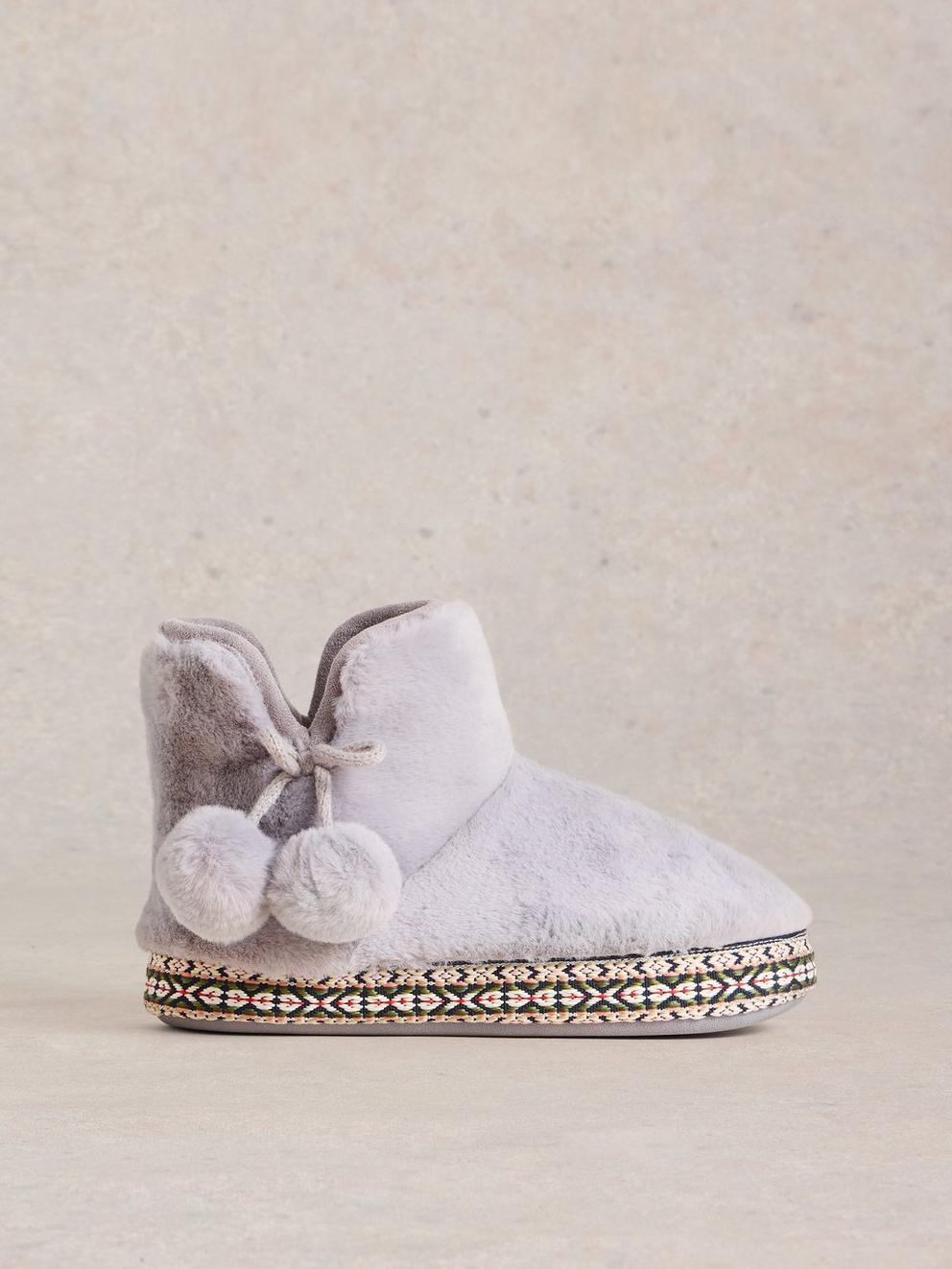 Faux Fur Slipper Bootie