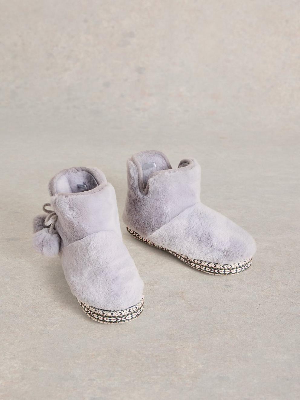 Faux Fur Slipper Bootie