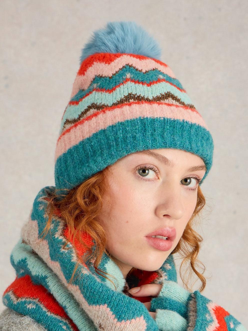 Zig Zag Fairisle Beanie