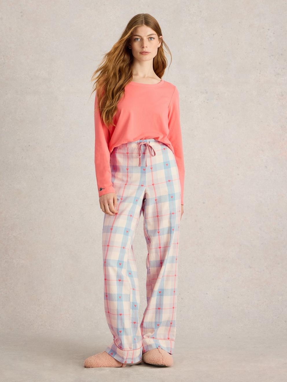 Nina Organic Check PJ Bottom