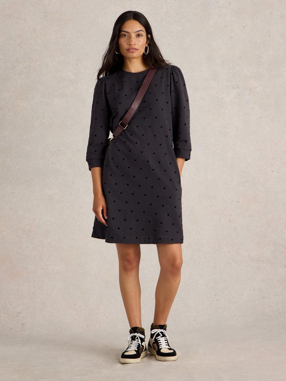 Amy Flock Jersey Dress