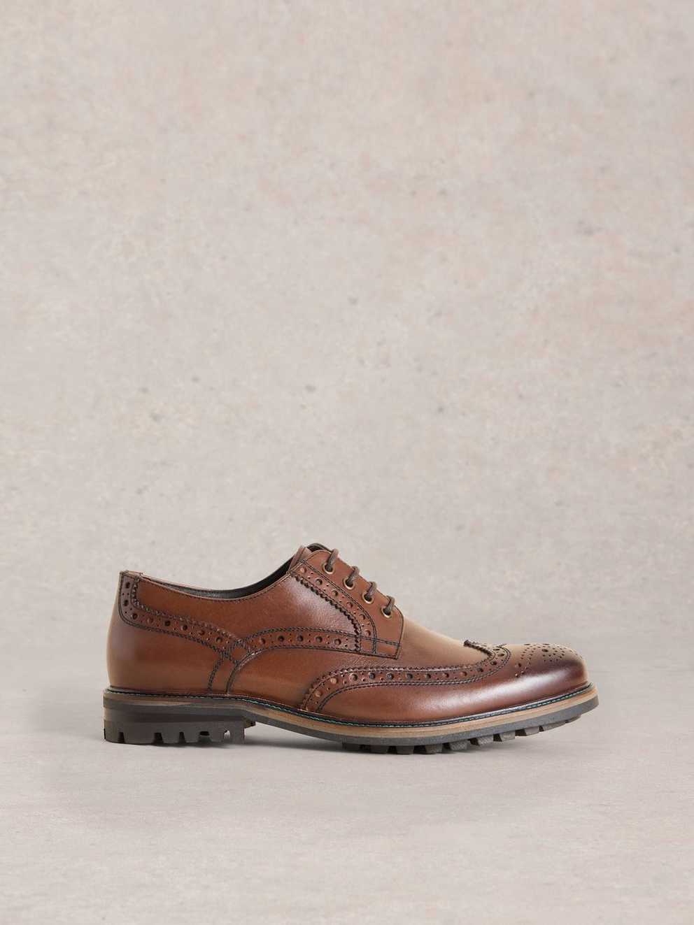 Arlo Leather Brogue Shoe