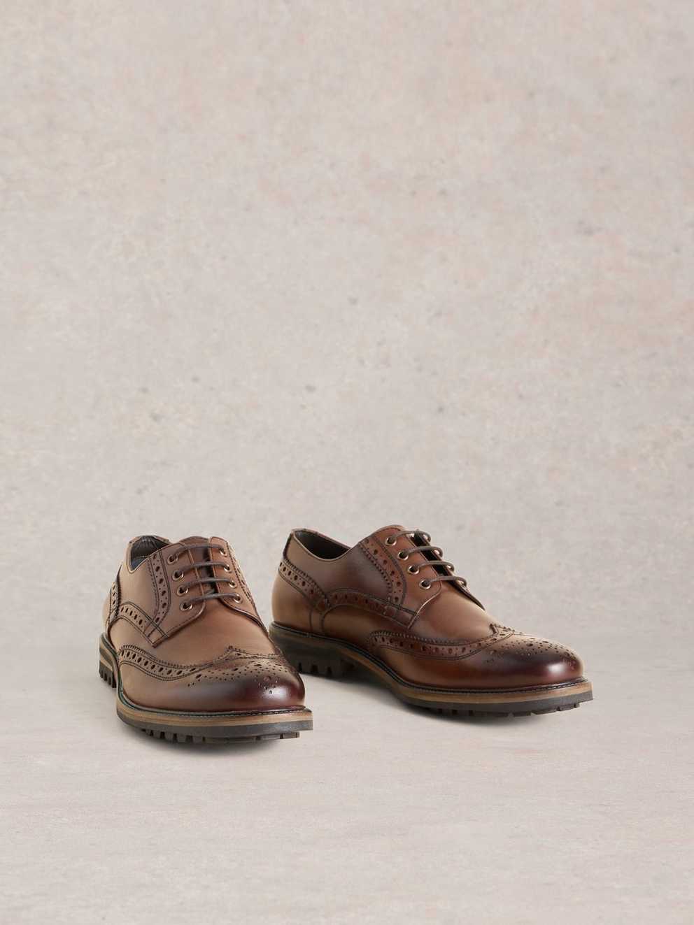 Arlo Leather Brogue Shoe