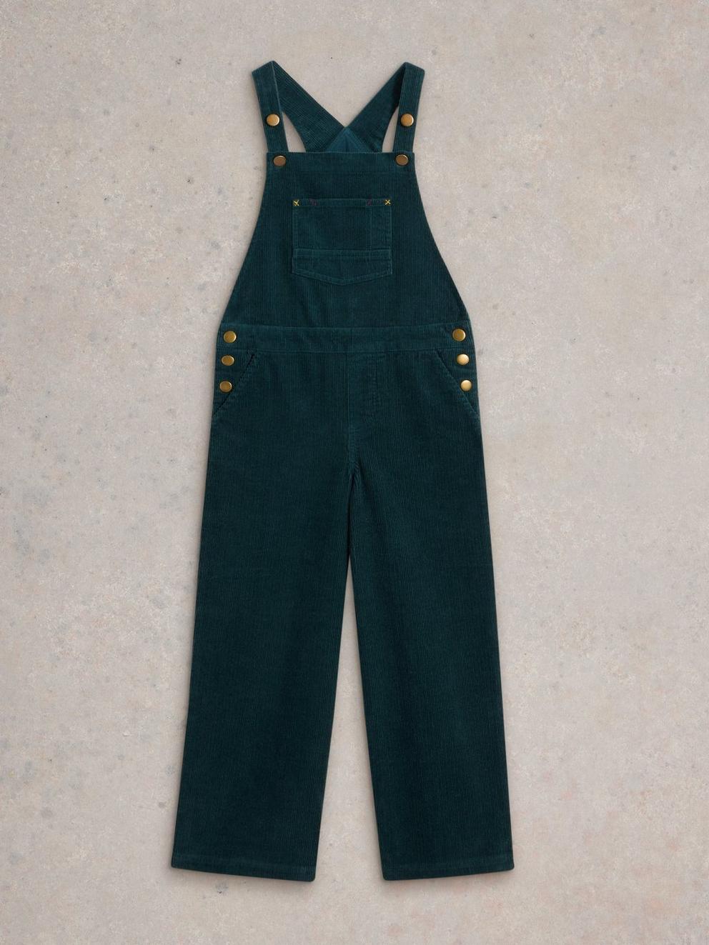 Girls Cord Dungaree