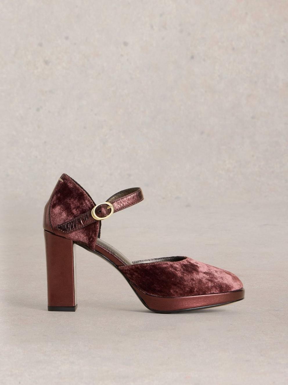 Priscilla Velvet Platform Shoe