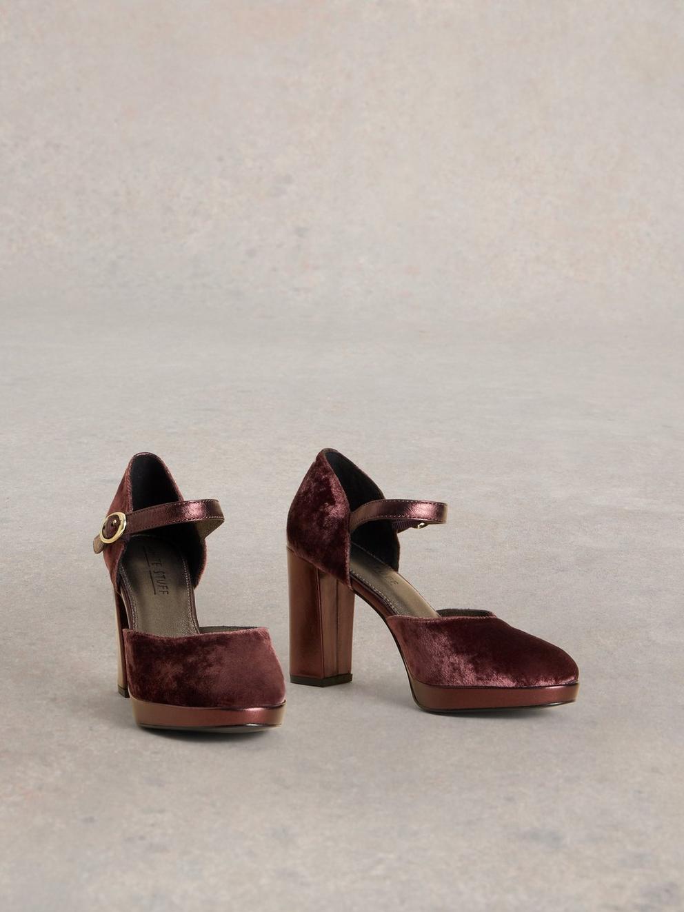 Priscilla Velvet Platform Shoe