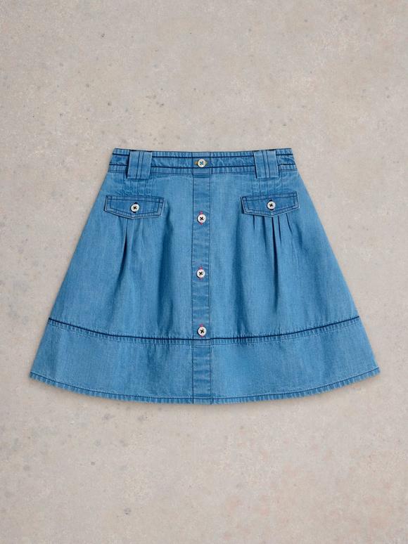 Girls Chambray Skirt