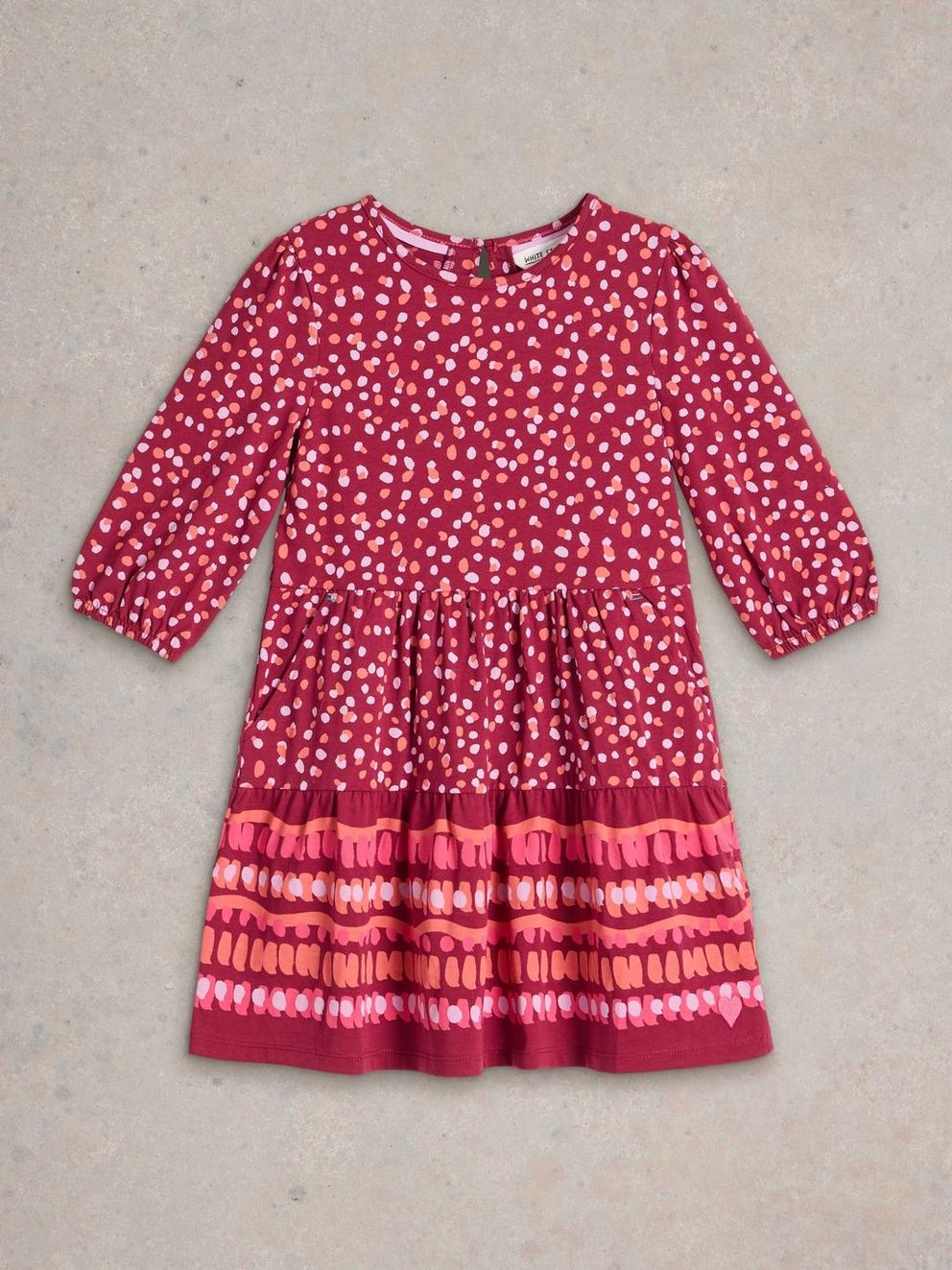 Girls Dotty Print Jersey Dress