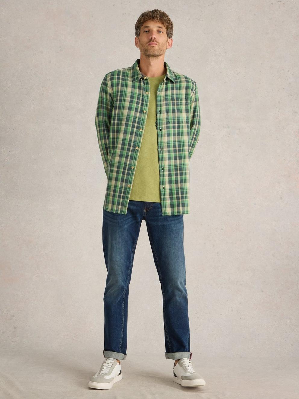 Moxley Brushed Long Sleeve Check Shirt