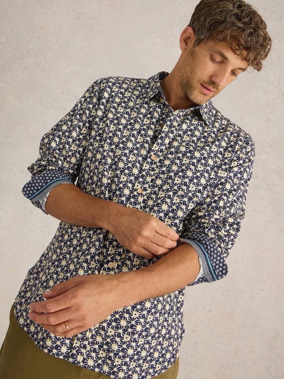 Fuji Flower Printed Shirt