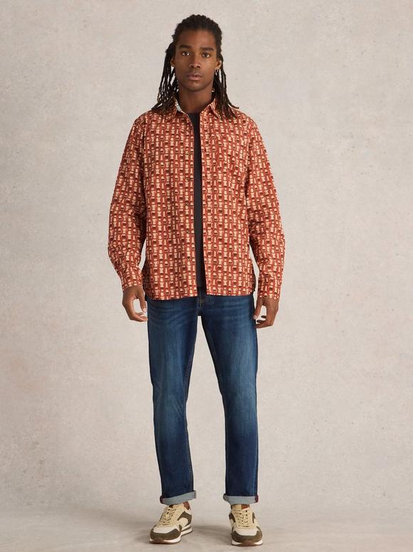 Espresso Printed Shirt