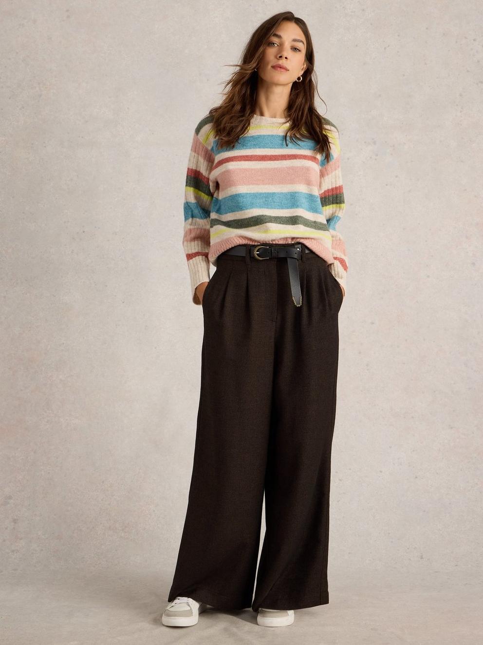 Sasha Tweedy Wide Leg Trouser