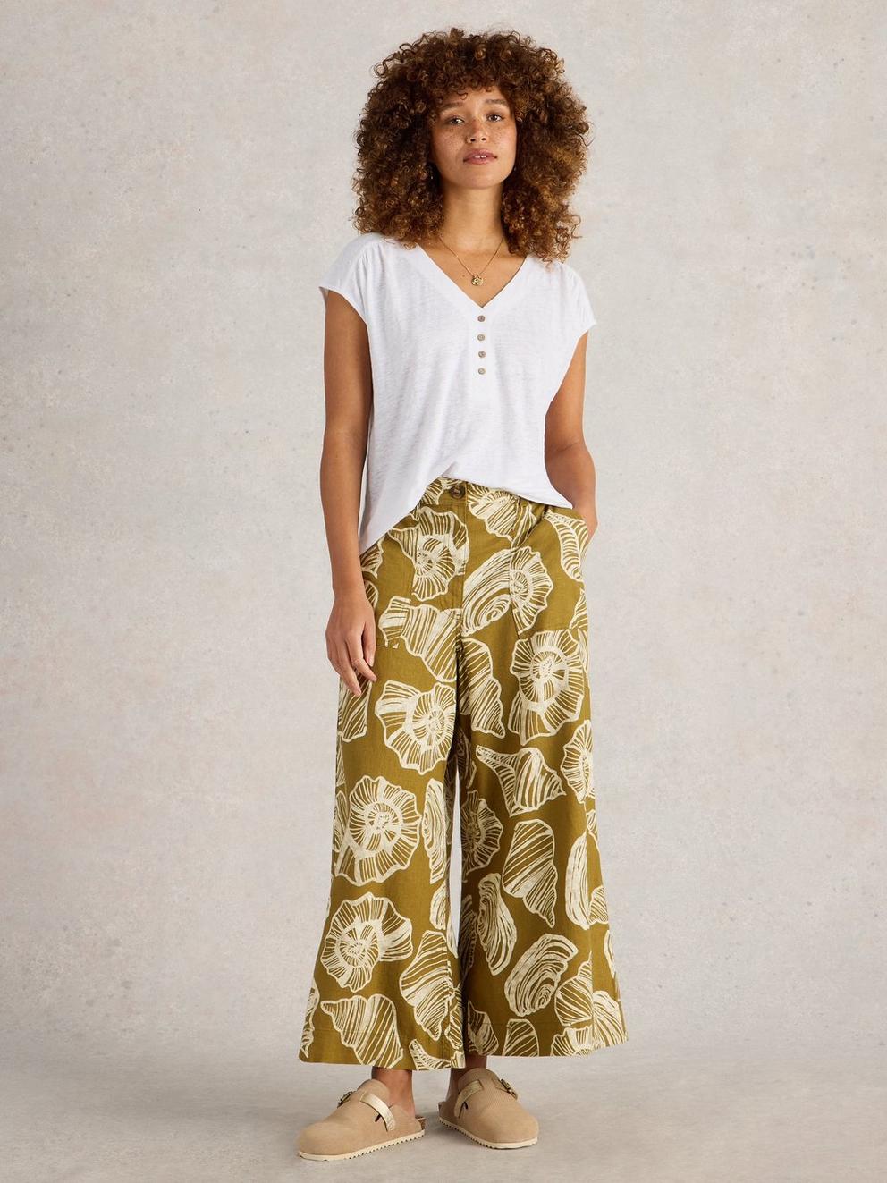 Roxy Linen Blend Culotte