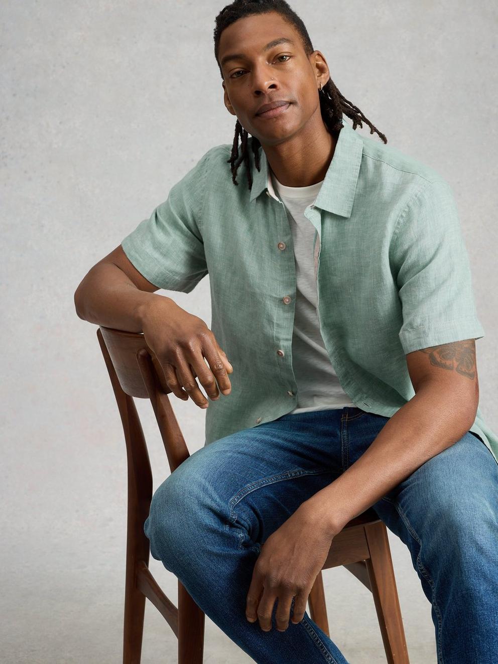 Keswick Short Sleeve Linen Shirt