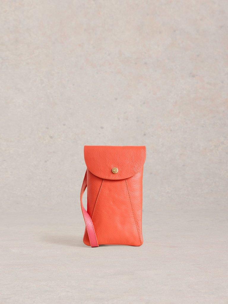 Leather Coco Phone Bag in DARK CHARTREUSE | White Stuff US