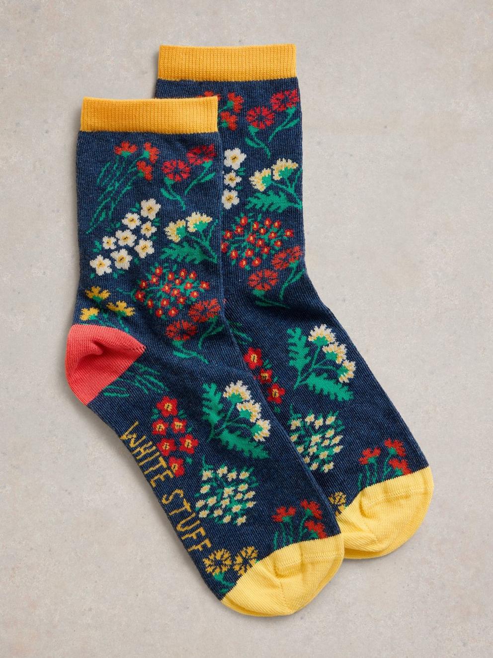 Floral Bouquet Ankle Sock