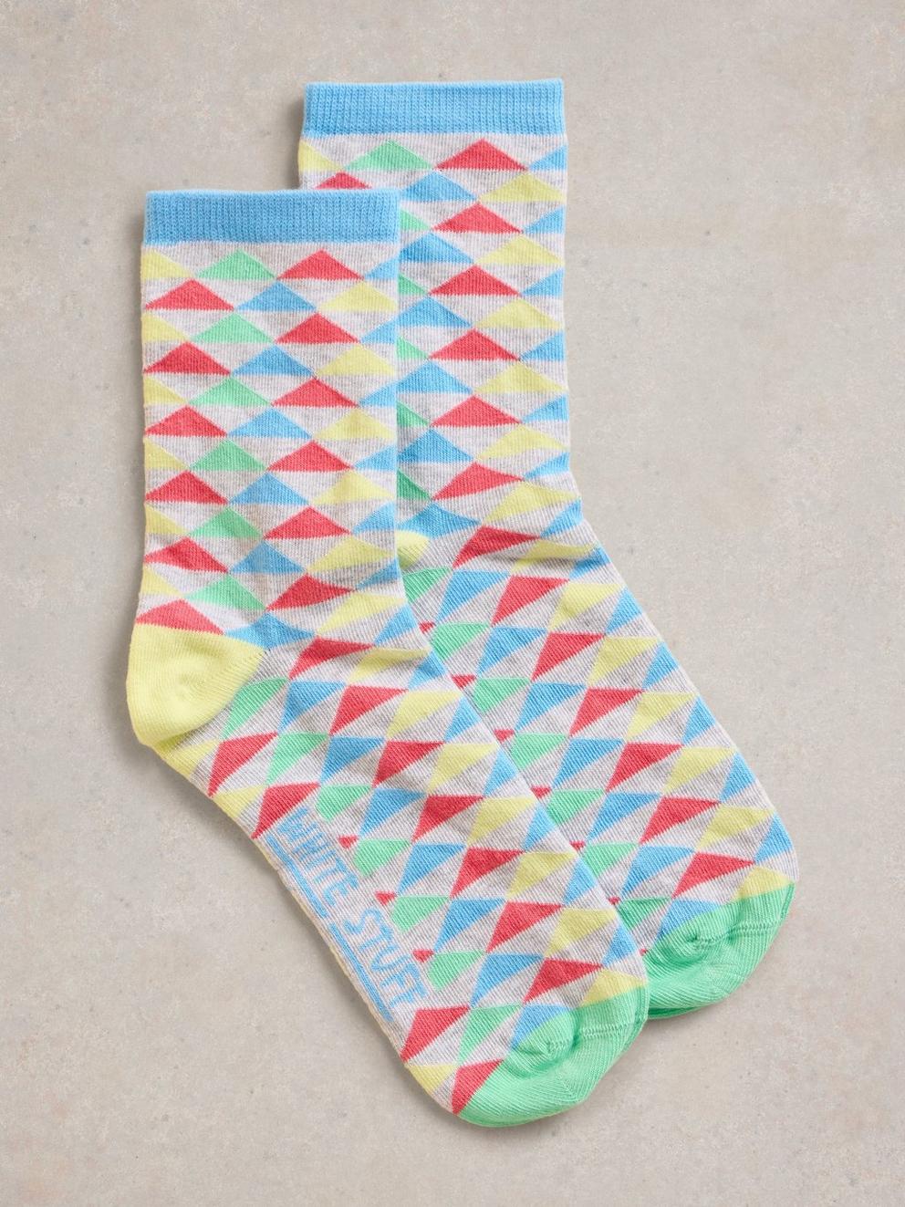 Geo Pop Ankle Sock